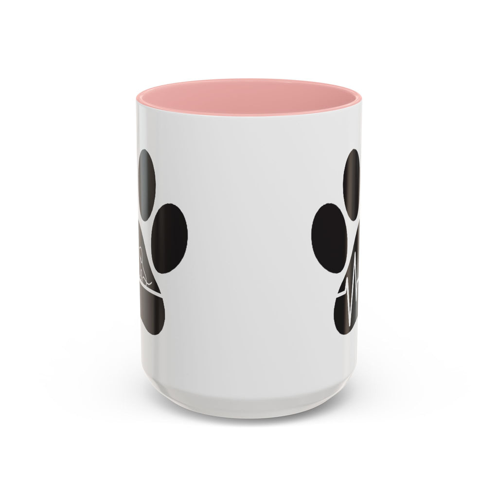 Dog Paw Heartbeat Coffee Mug — Pet Lover Accent Mug (11/15oz)