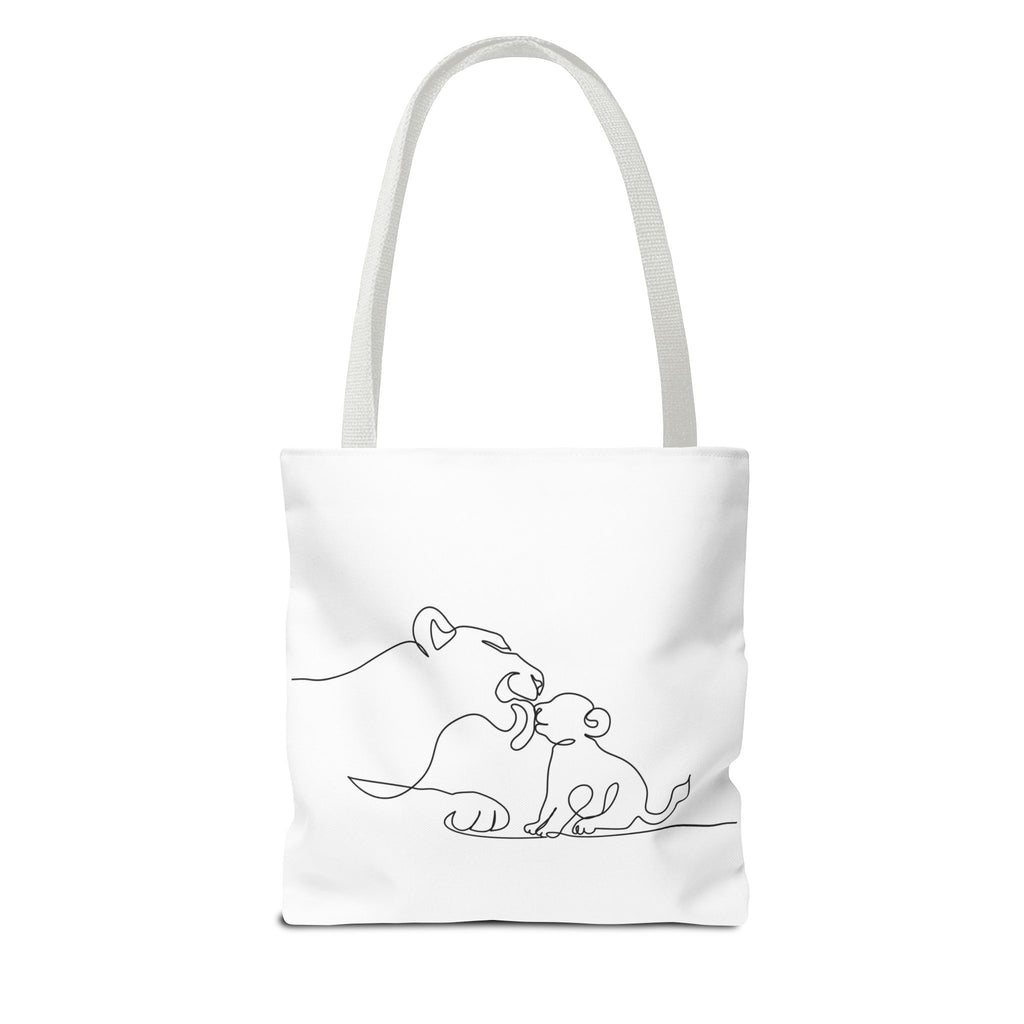 Lioness and Cub Tote Bag