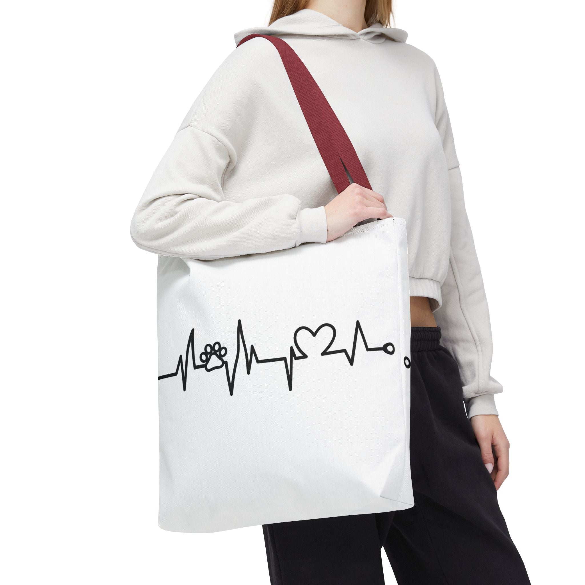 Animal ECG Tote Bag