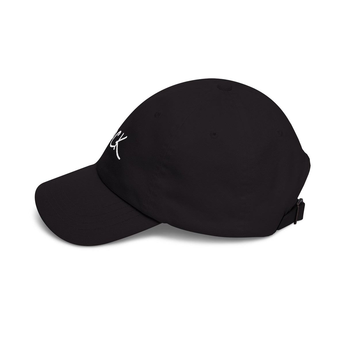 Rock Script Dad Cap — Casual Embroidered Baseball Hat