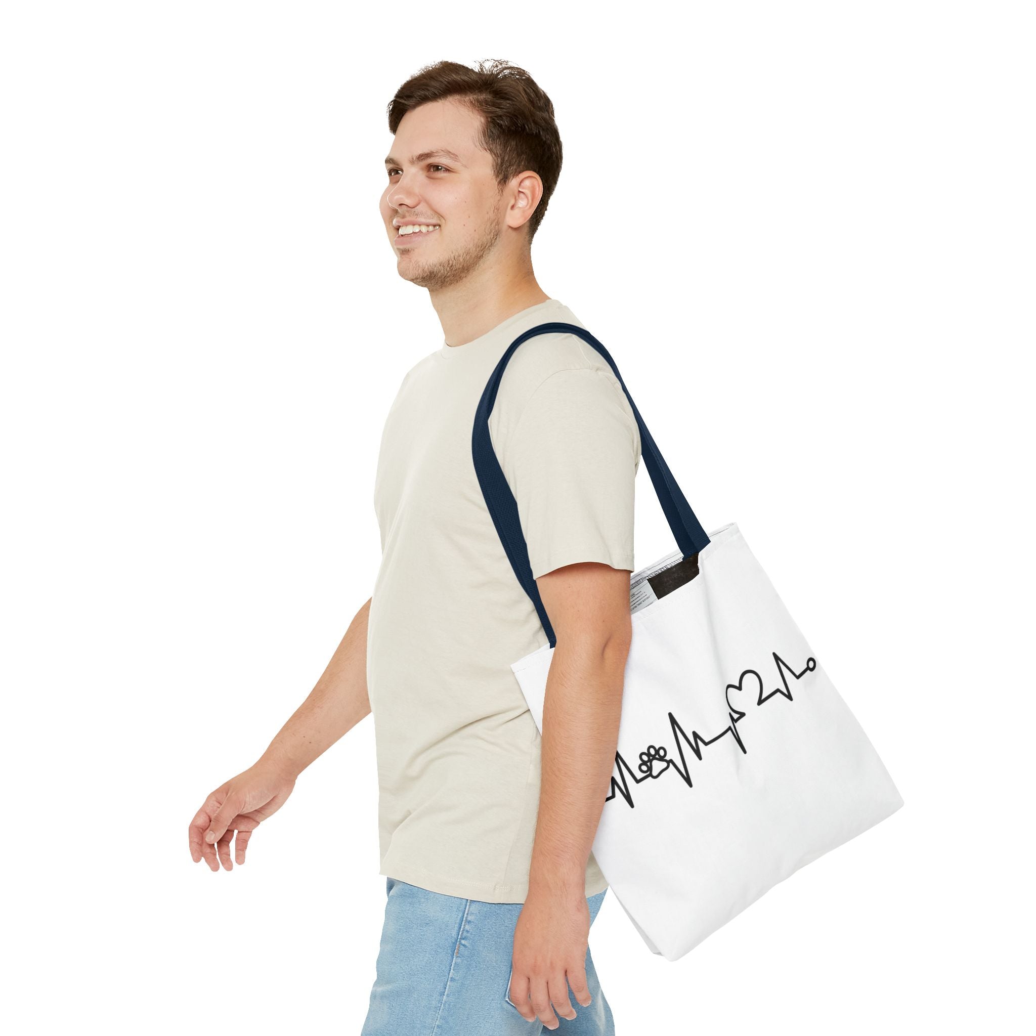 Animal ECG Tote Bag