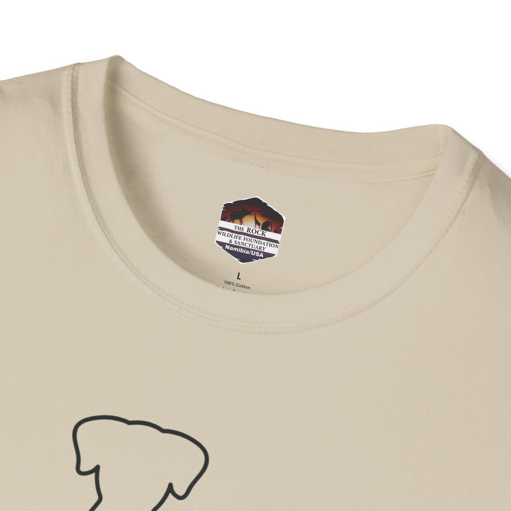 Dog and Cat Line Art T‑Shirt — Minimal Pet Silhouette Tee
