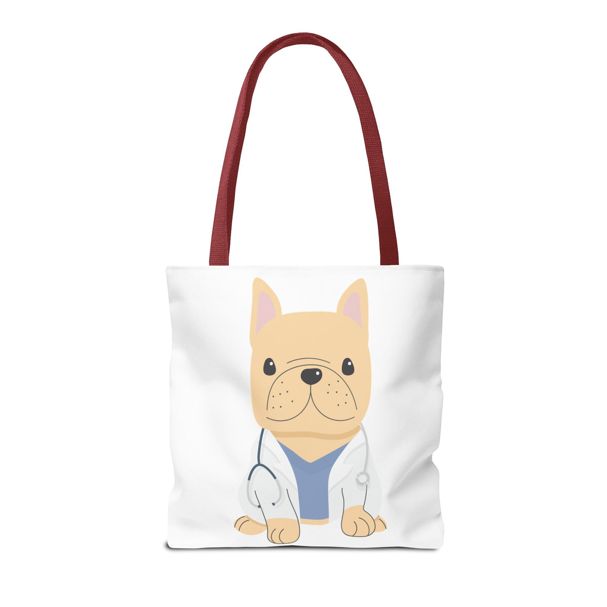Doctor French Bulldog Tote Bag — Cute Vet Dogtor Canvas Tote