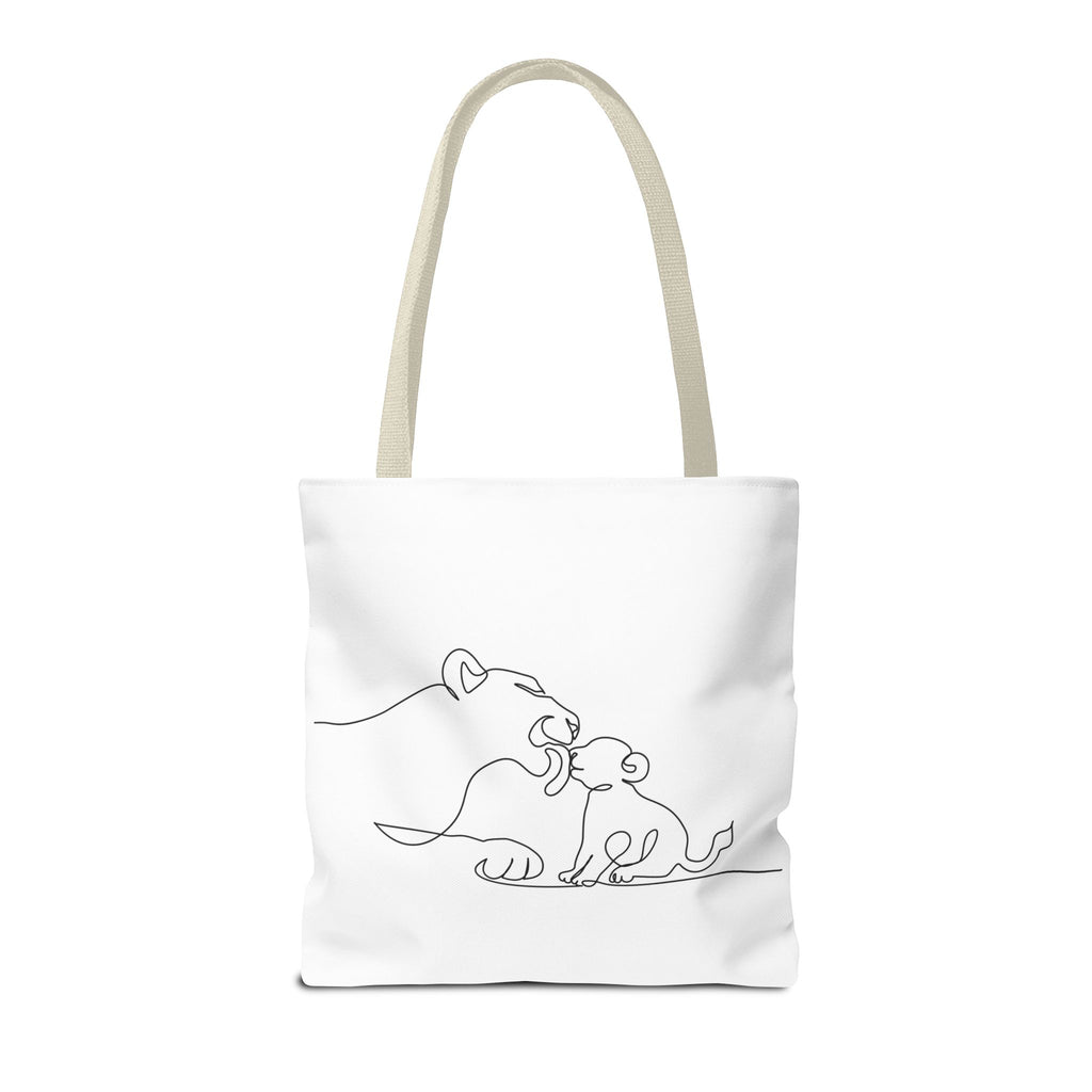 Lioness and Cub Tote Bag