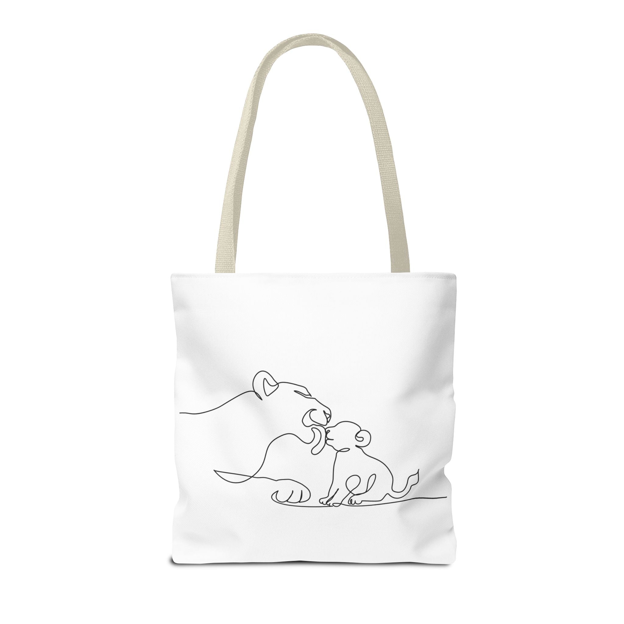 Lioness and Cub Tote Bag