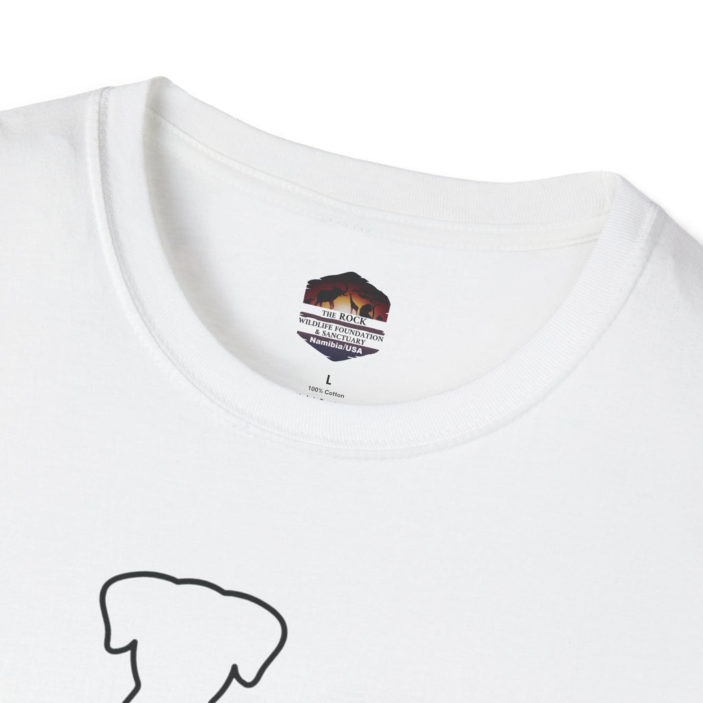 Dog and Cat Line Art T‑Shirt — Minimal Pet Silhouette Tee
