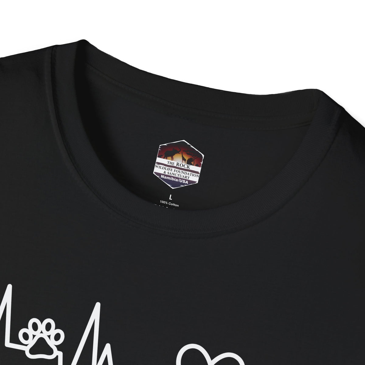 Heartbeat Paw & Heart T-Shirt — Pet Lover EKG Tee
