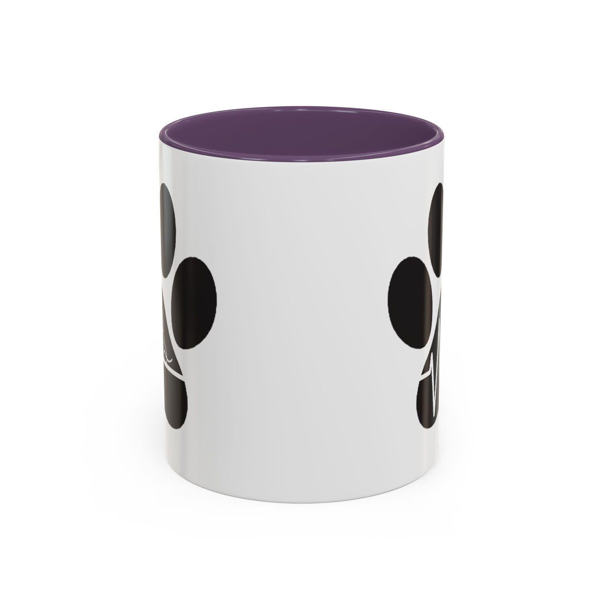 Dog Paw Heartbeat Coffee Mug — Pet Lover Accent Mug (11/15oz)
