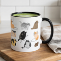 Rock Wildlife Accent Mug — 11/15oz Coffee Cup with Nature Design