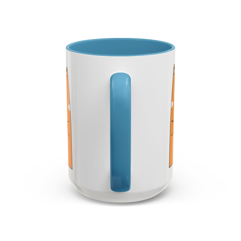 Sleepy Cat Accent Mug — 11/15oz Coffee Cup with Cat Design
