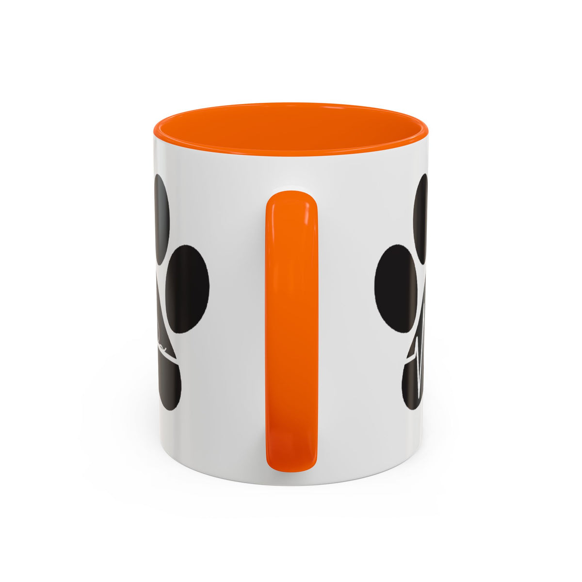 Cat Paw Heartbeat Coffee Mug — Pet Lover Accent Mug (11/15oz)