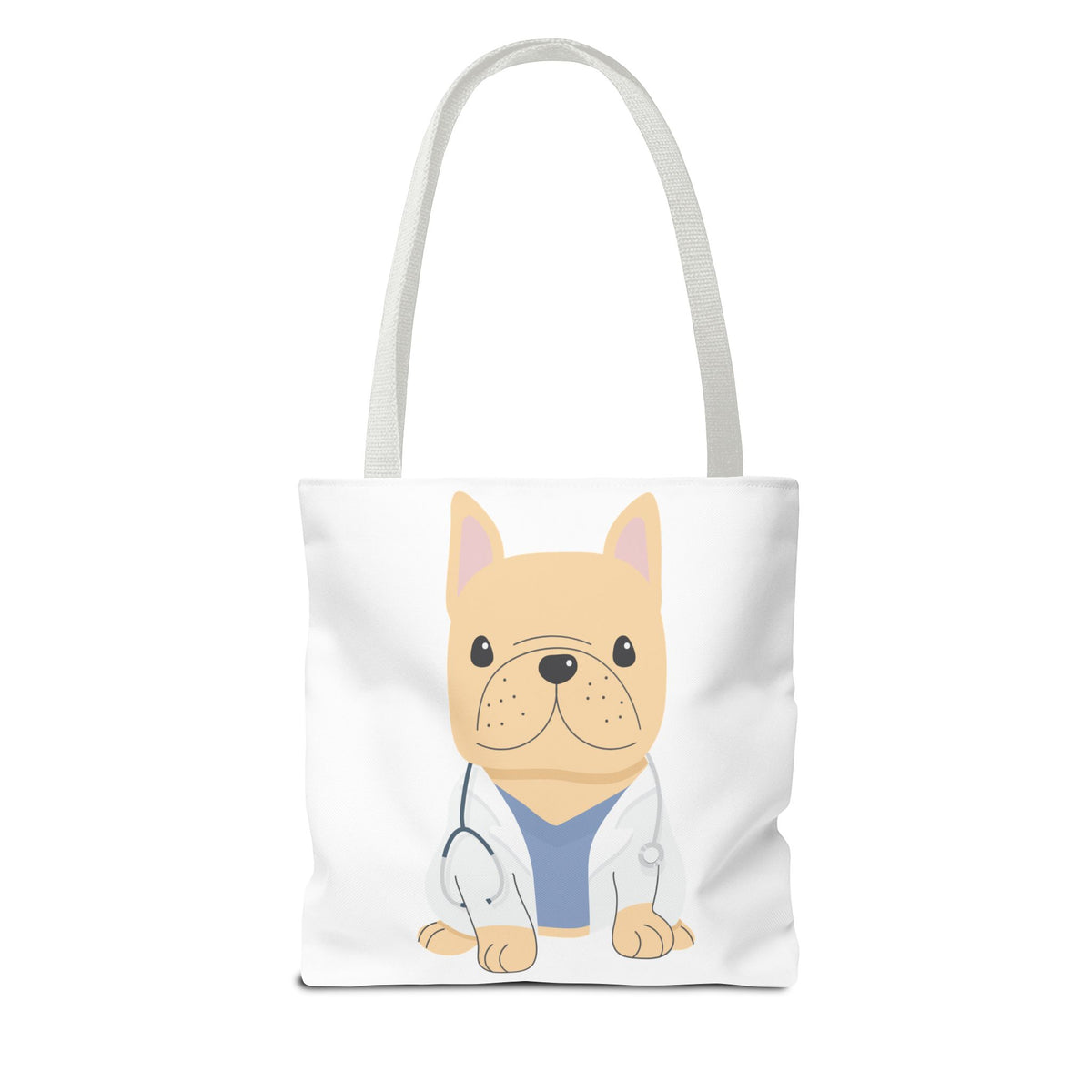 Doctor French Bulldog Tote Bag — Cute Vet Dogtor Canvas Tote