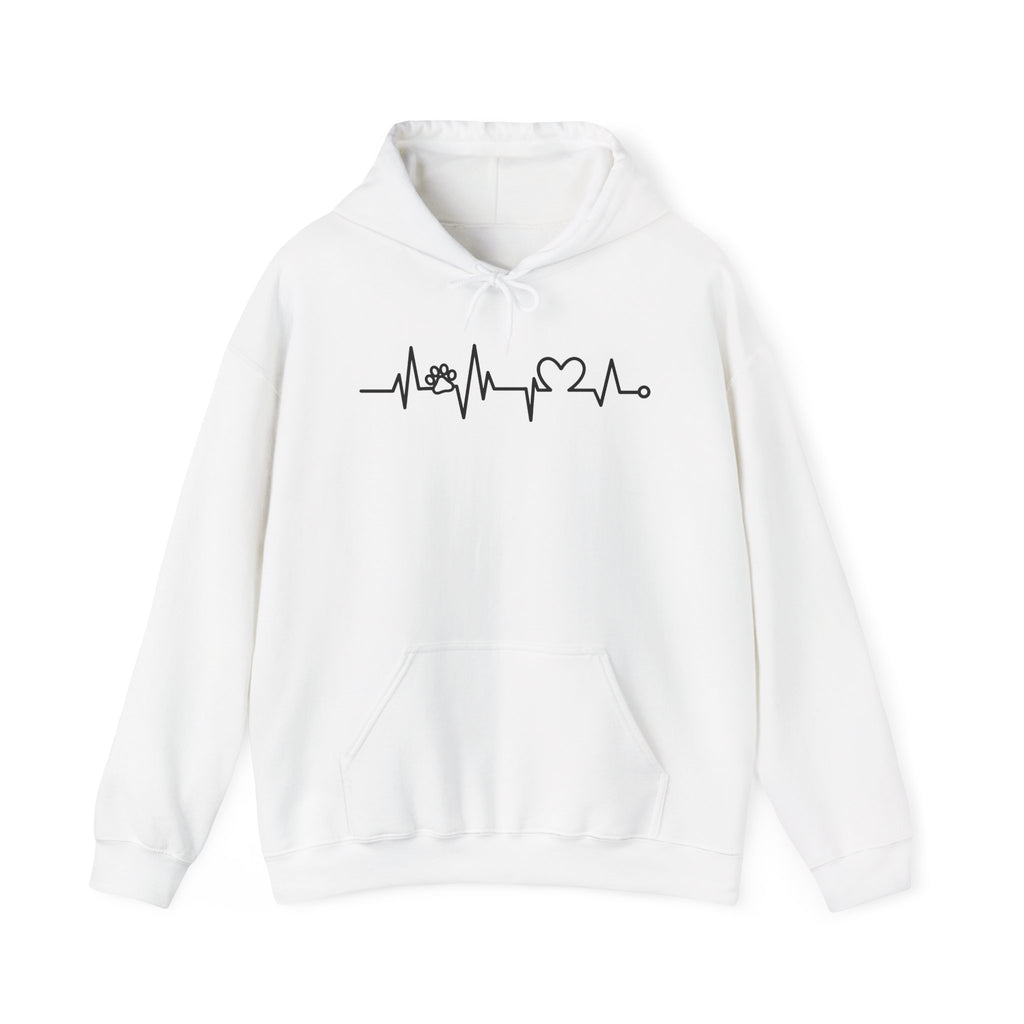 Nurse Heartbeat Hoodie – EKG Pulse with Stethoscope & Heart Graphic
