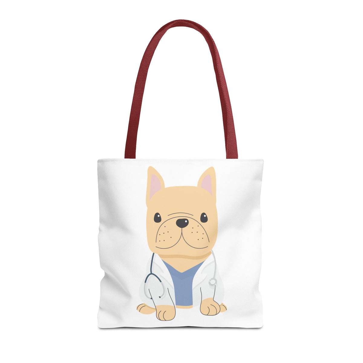 Doctor French Bulldog Tote Bag — Cute Vet Dogtor Canvas Tote