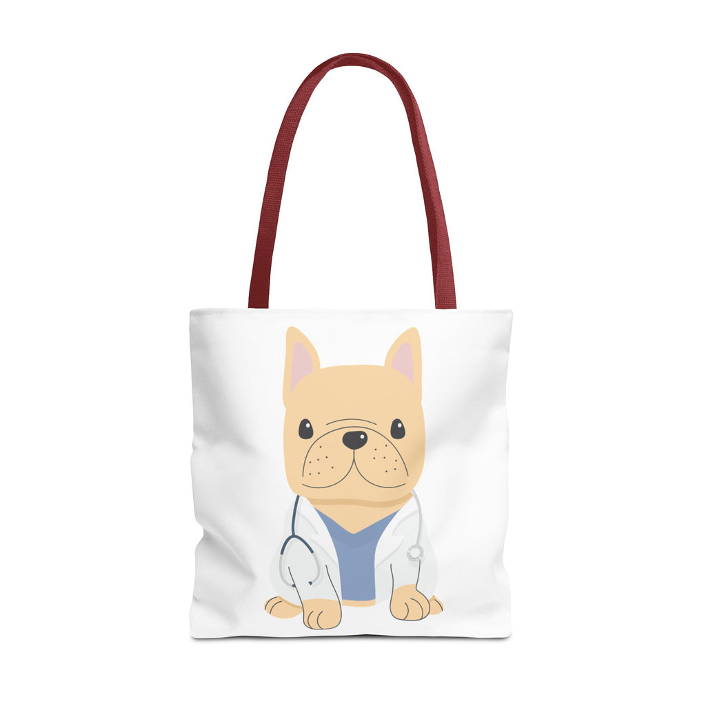Doctor French Bulldog Tote Bag — Cute Vet Dogtor Canvas Tote