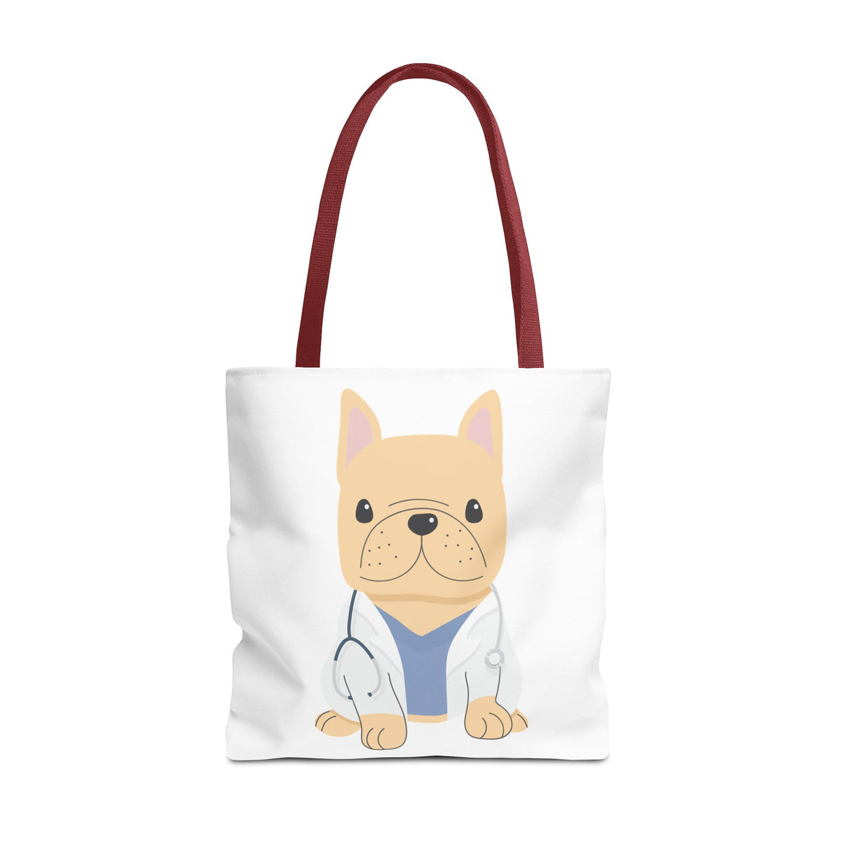 Doctor French Bulldog Tote Bag — Cute Vet Dogtor Canvas Tote