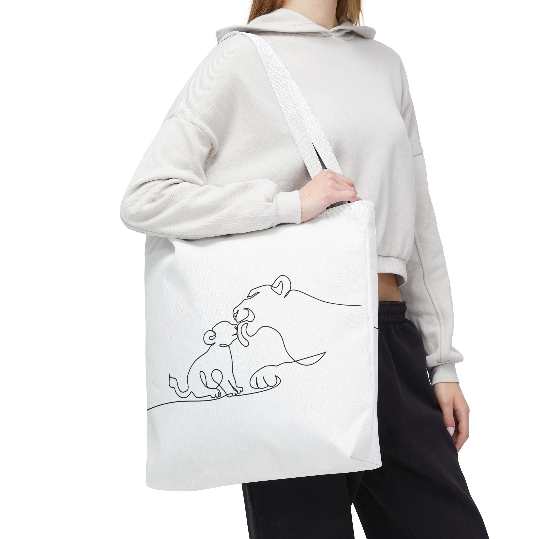 Lioness and Cub Tote Bag