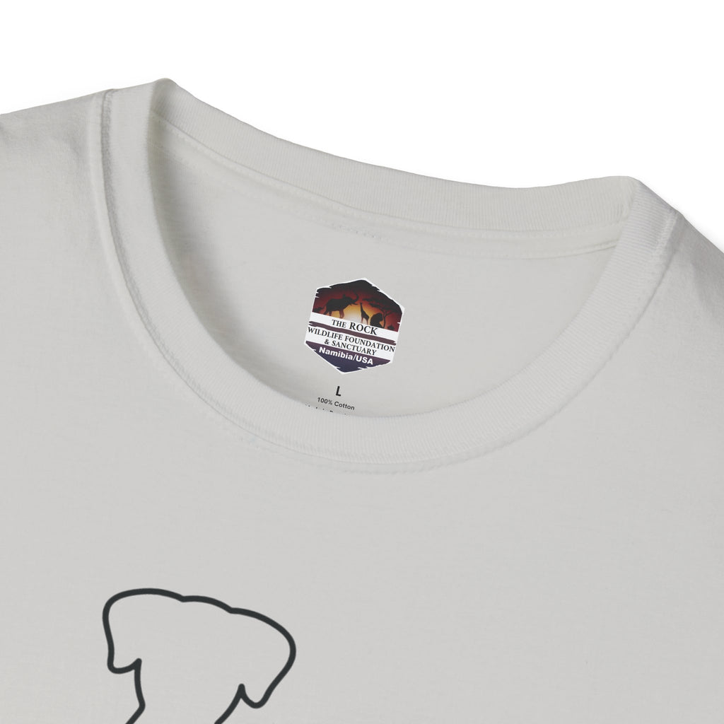 Dog and Cat Line Art T‑Shirt — Minimal Pet Silhouette Tee