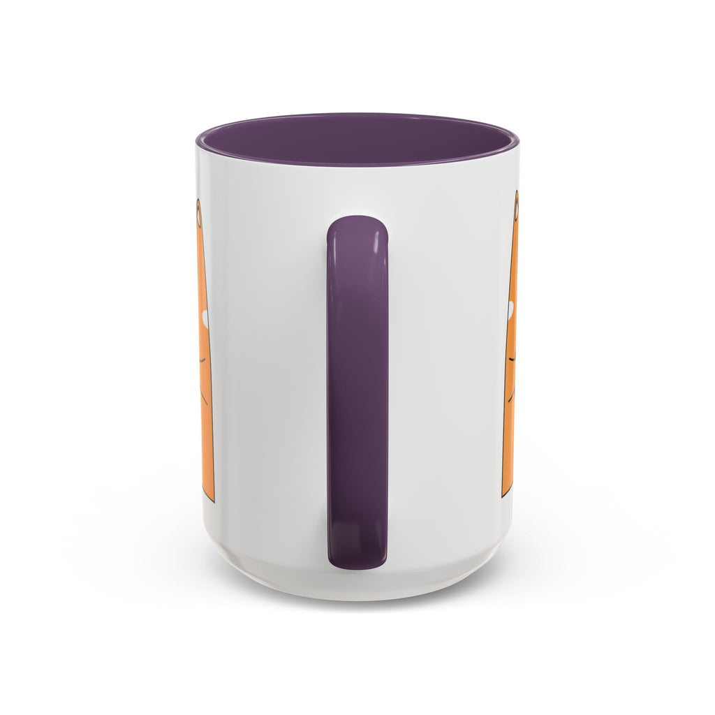 Sleepy Cat Accent Mug — 11/15oz Coffee Cup with Cat Design
