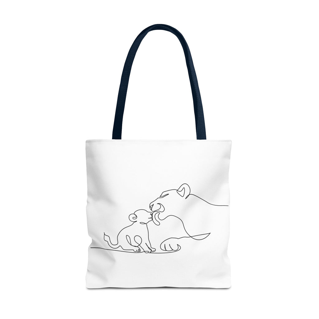 Lioness and Cub Tote Bag