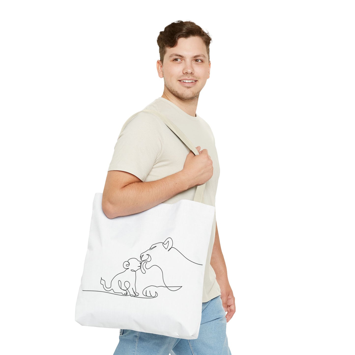 Lioness and Cub Tote Bag