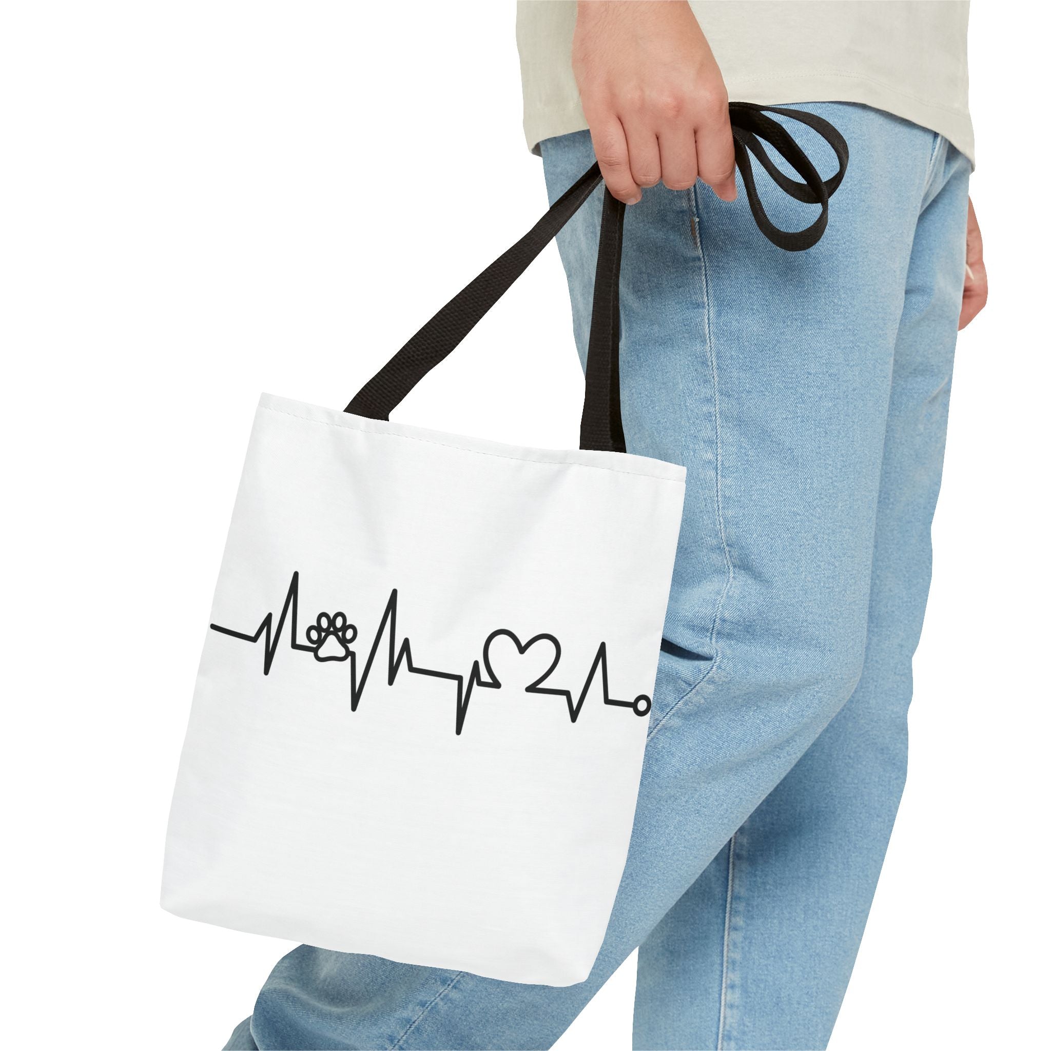 Animal ECG Tote Bag