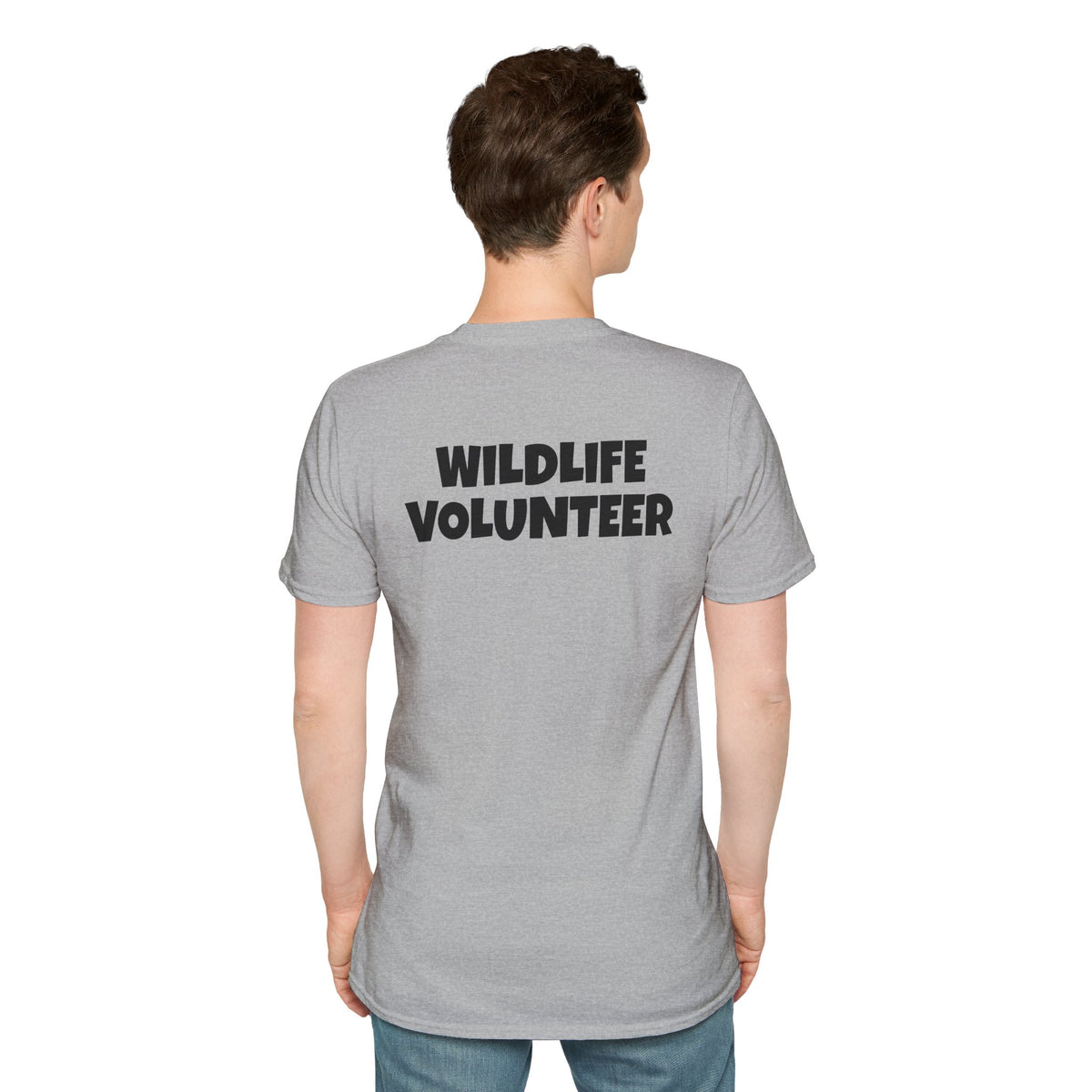 Wildlife Volunteer T-Shirt — Nature Rescue Pocket Logo Tee