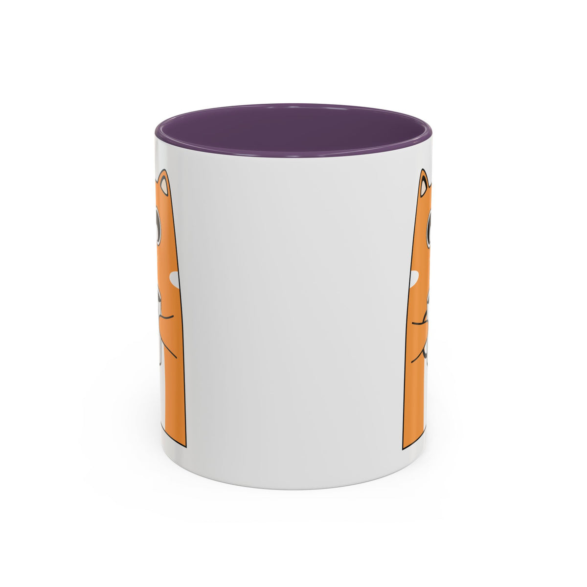 Sleepy Cat Accent Mug — 11/15oz Coffee Cup with Cat Design