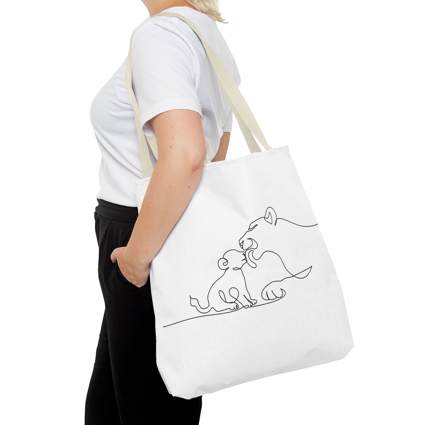 Lioness and Cub Tote Bag