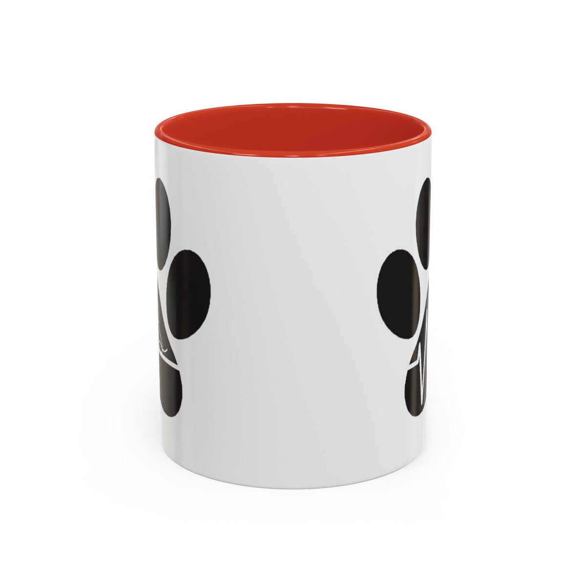 Dog Paw Heartbeat Coffee Mug — Pet Lover Accent Mug (11/15oz)