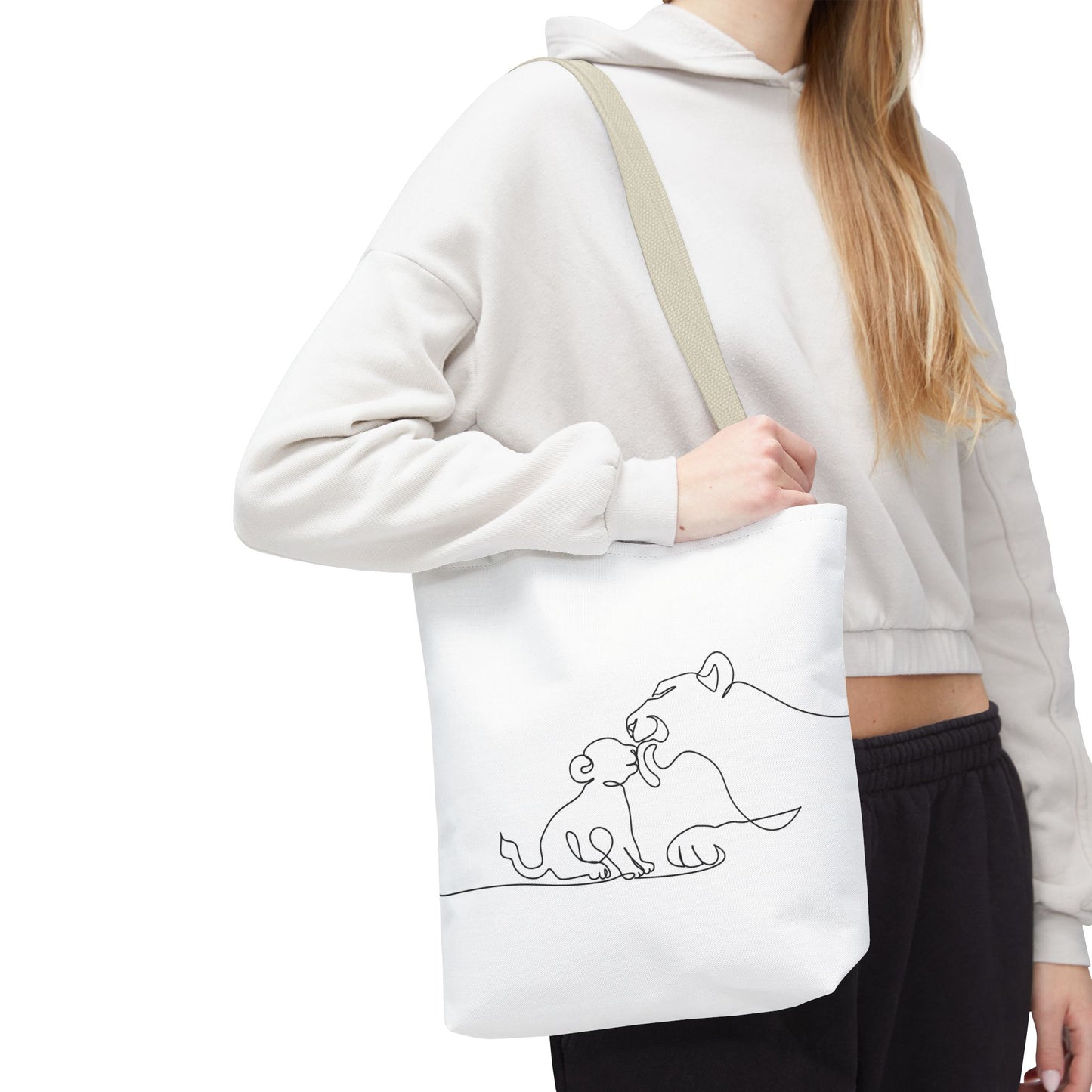 Lioness and Cub Tote Bag