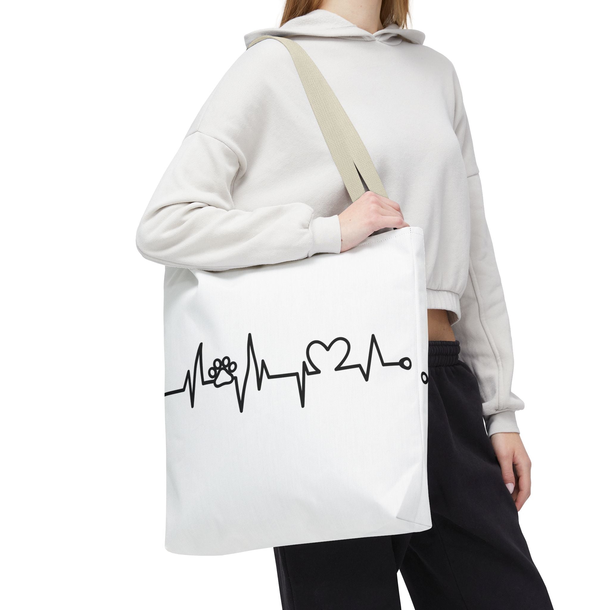 Animal ECG Tote Bag