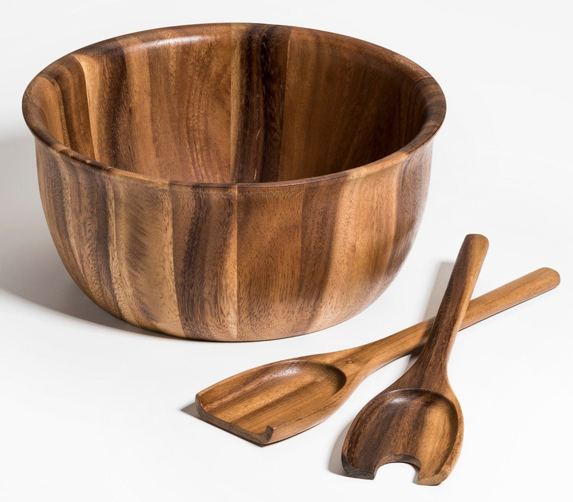 Large Salad Bowl with Servers - 335B3