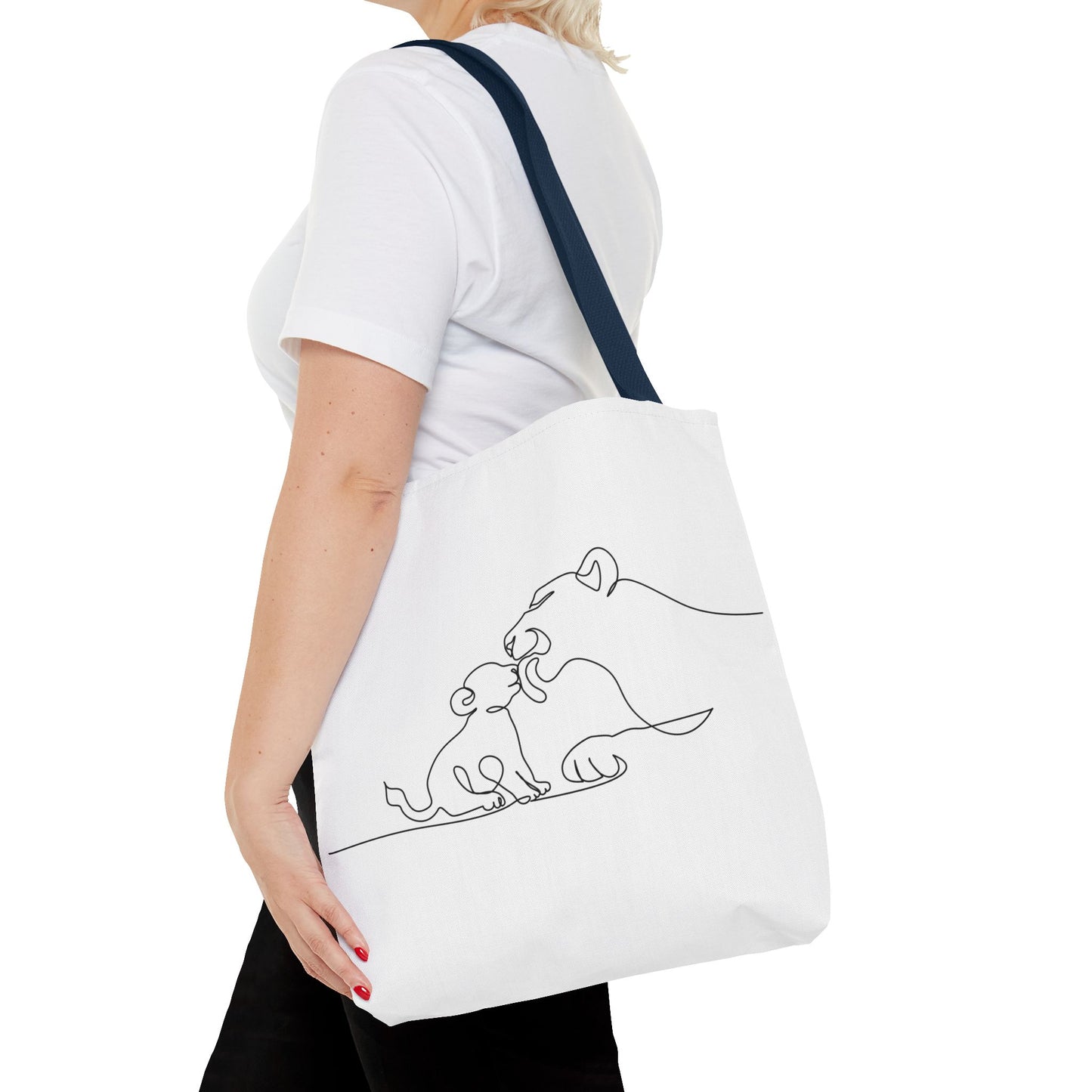 Lioness and Cub Tote Bag