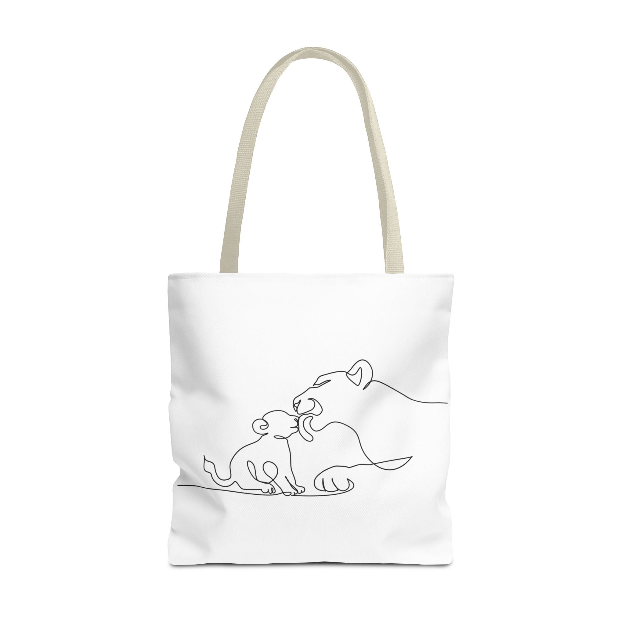 Lioness and Cub Tote Bag