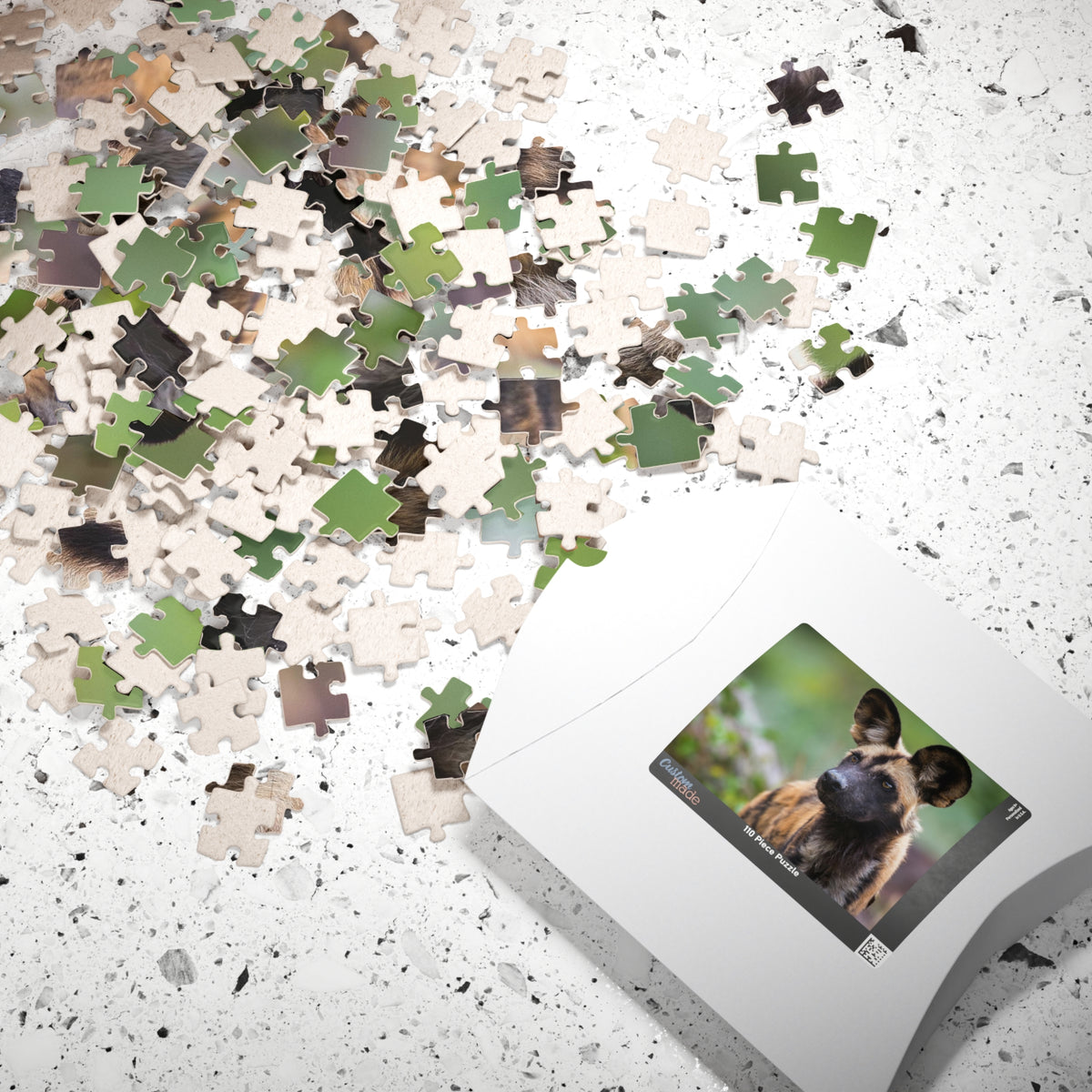 African Wild Dog Jigsaw Puzzle — Wildlife Photography Puzzle (110/252/520/1014 pcs)