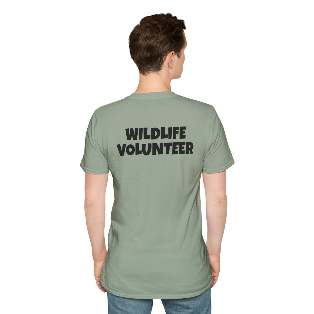 Wildlife Volunteer T-Shirt — Nature Rescue Pocket Logo Tee