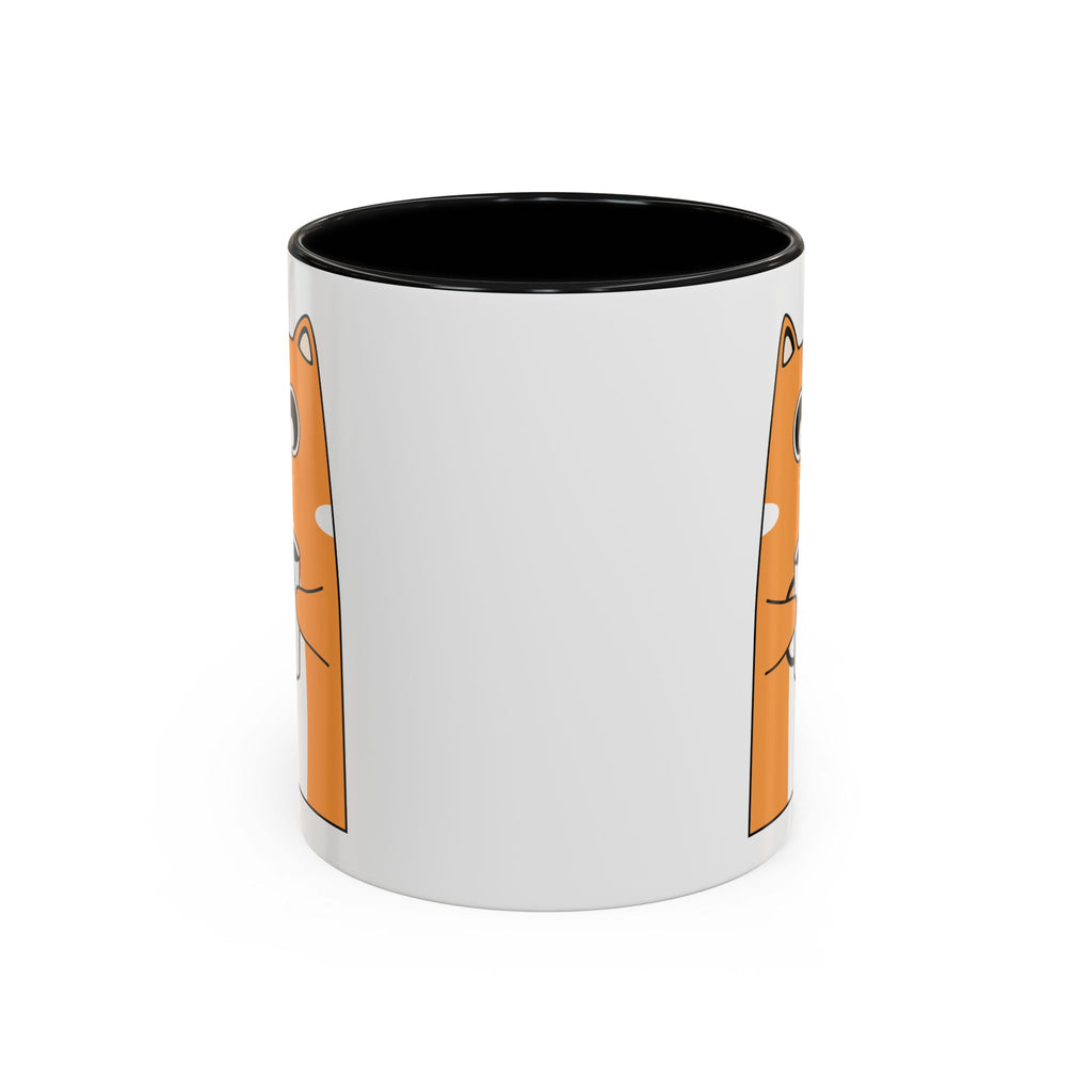 Sleepy Cat Accent Mug — 11/15oz Coffee Cup with Cat Design