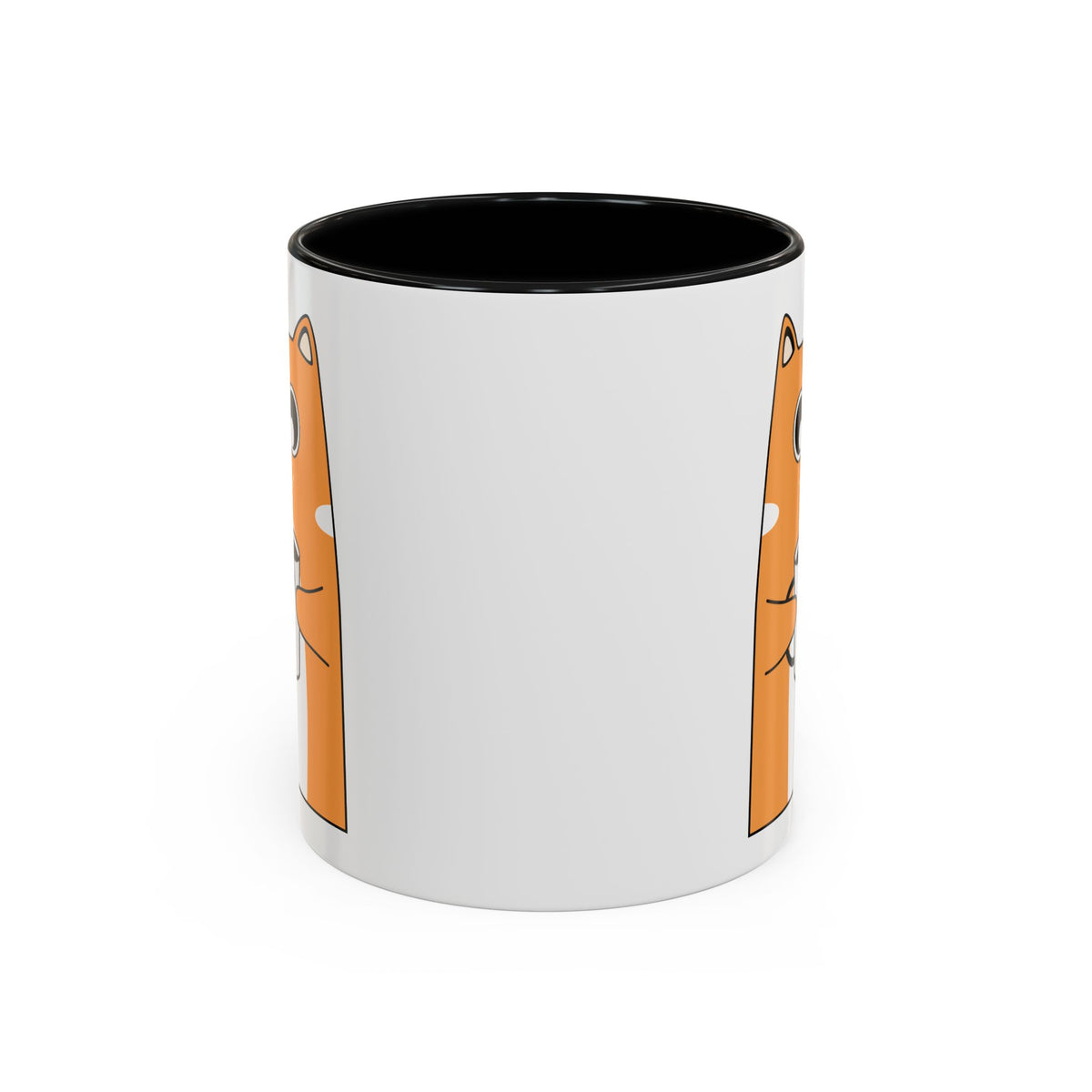 Sleepy Cat Accent Mug — 11/15oz Coffee Cup with Cat Design