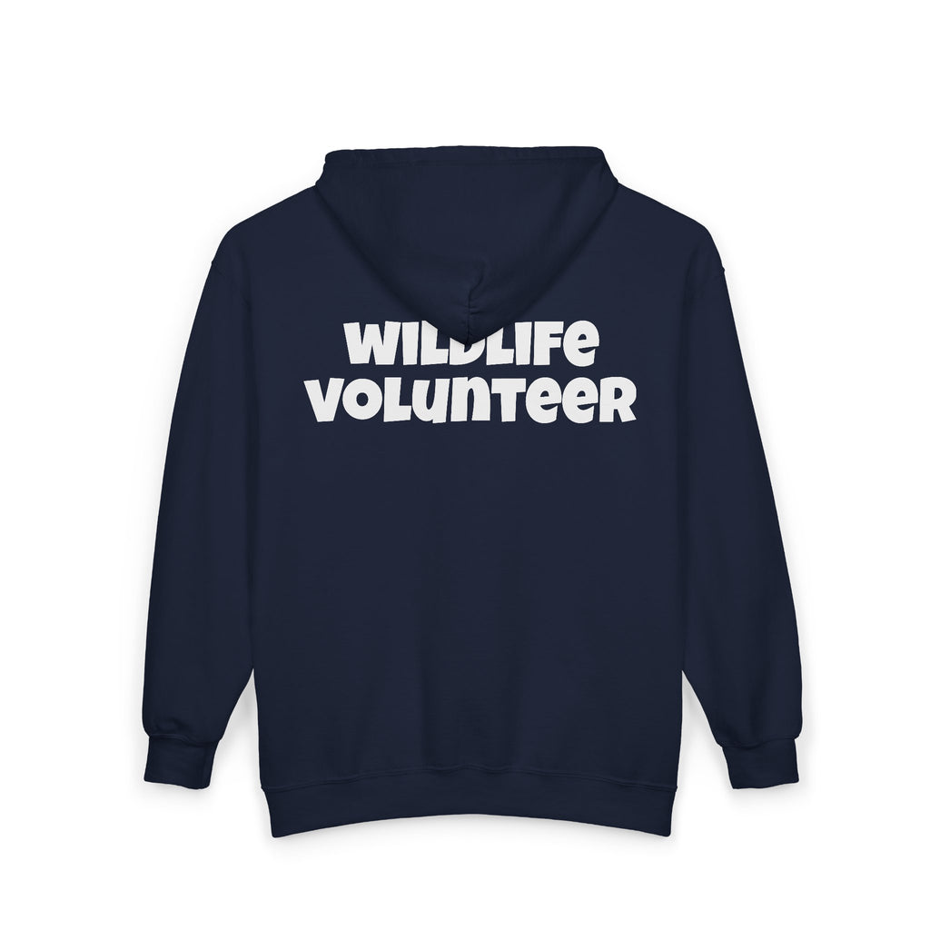 Wildlife Volunteer Zip Hoodie — Animal Rescue Crew Full-Zip Sweatshirt