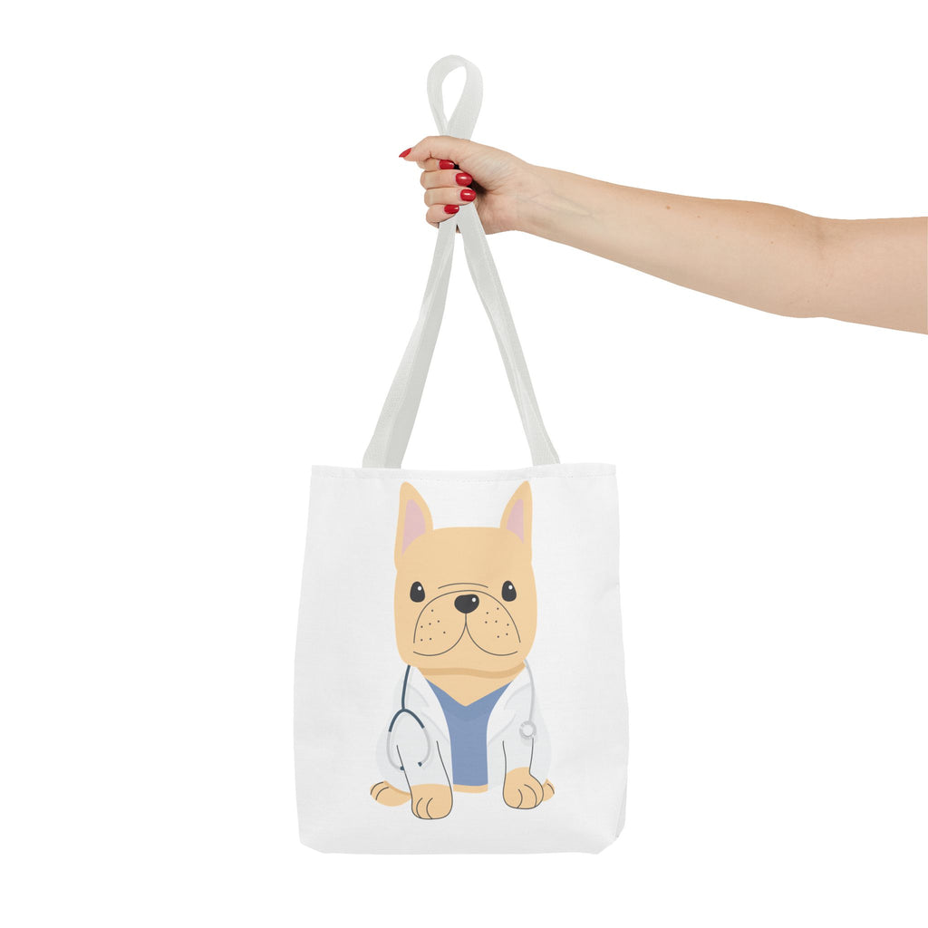 Doctor French Bulldog Tote Bag — Cute Vet Dogtor Canvas Tote