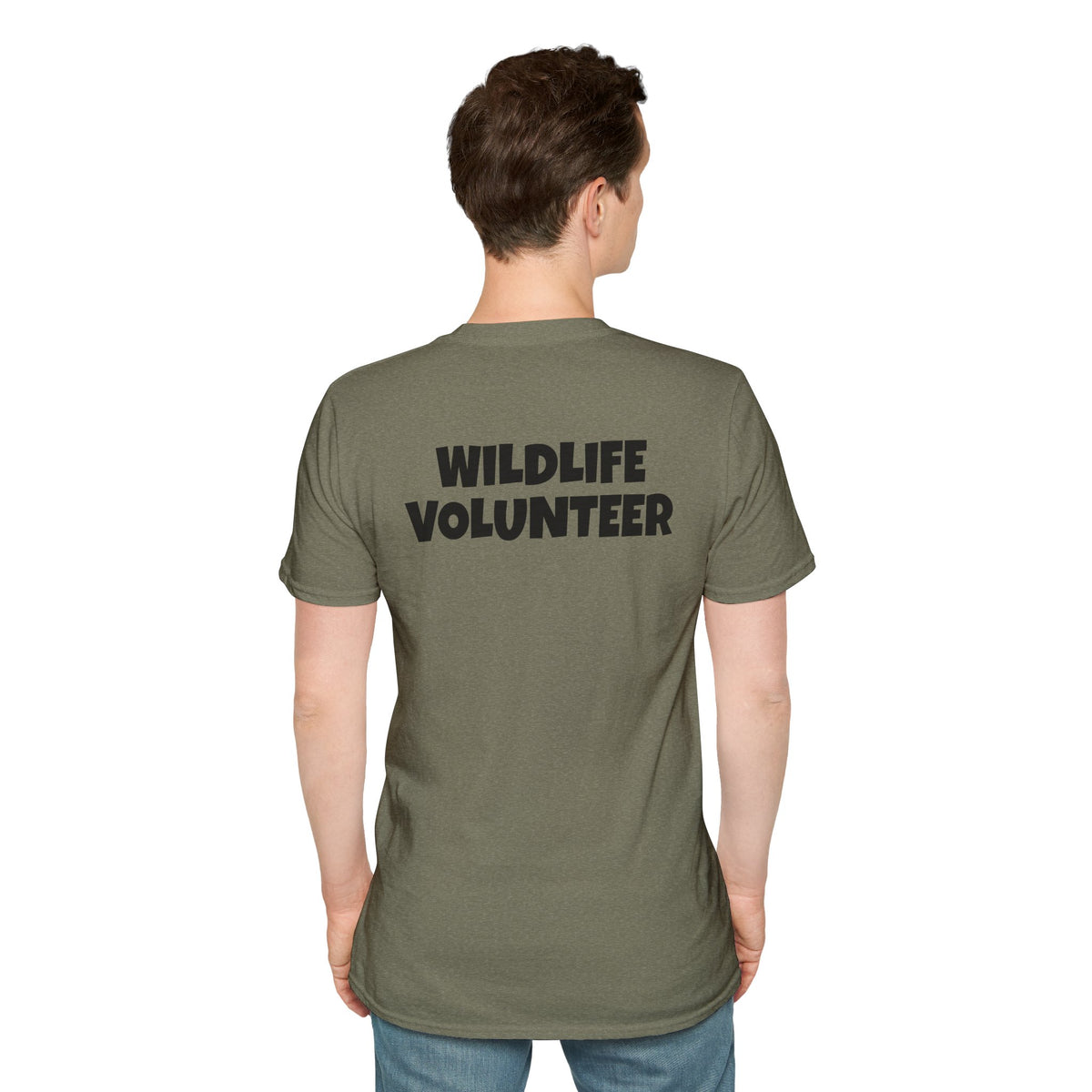 Wildlife Volunteer T-Shirt — Nature Rescue Pocket Logo Tee