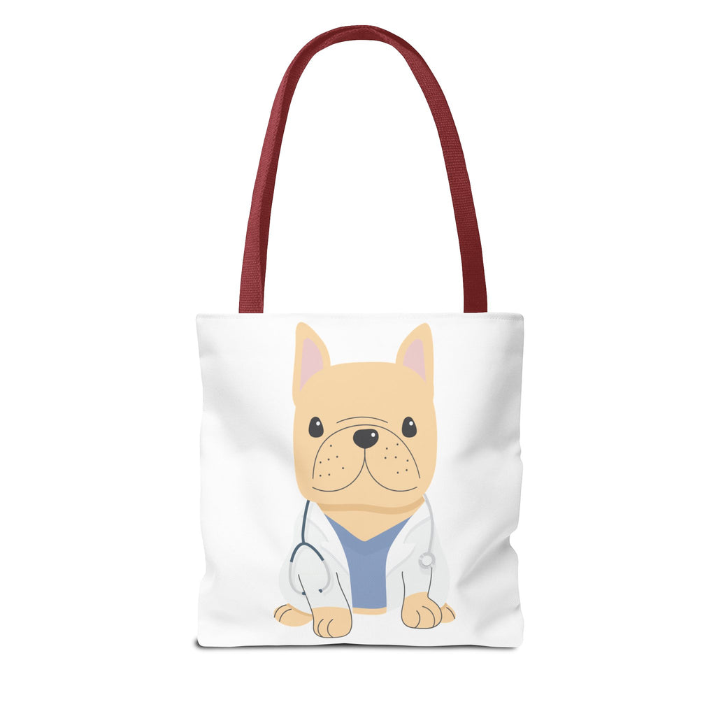 Doctor French Bulldog Tote Bag — Cute Vet Dogtor Canvas Tote