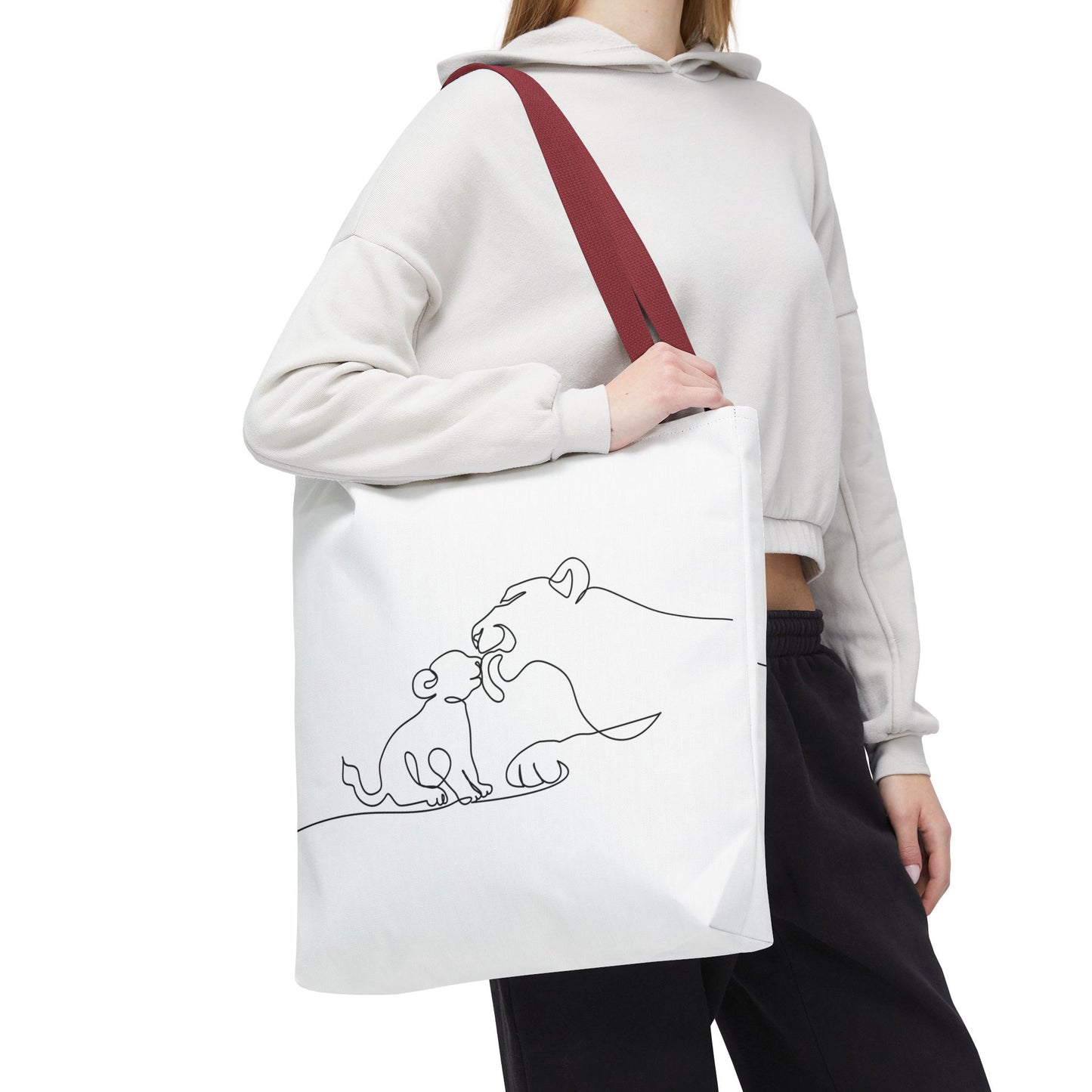 Lioness and Cub Tote Bag