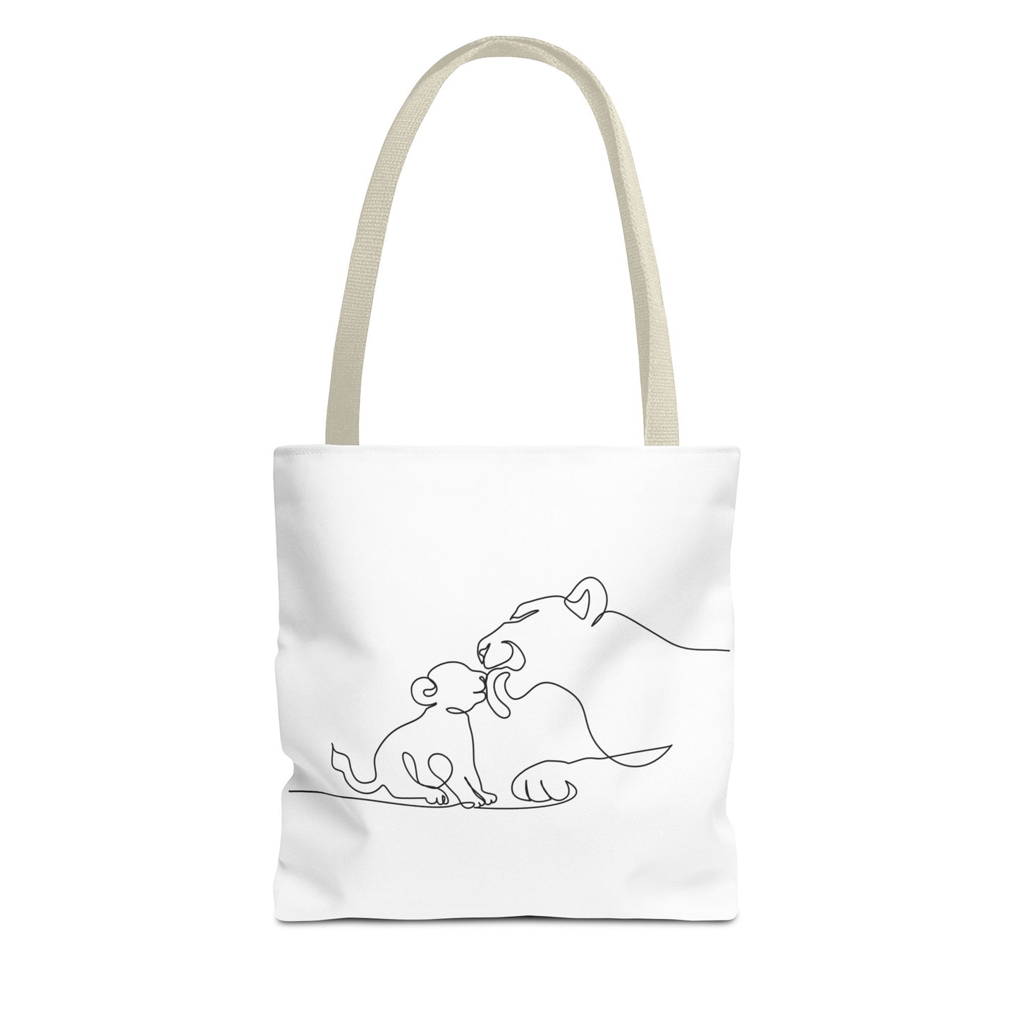 Lioness and Cub Tote Bag