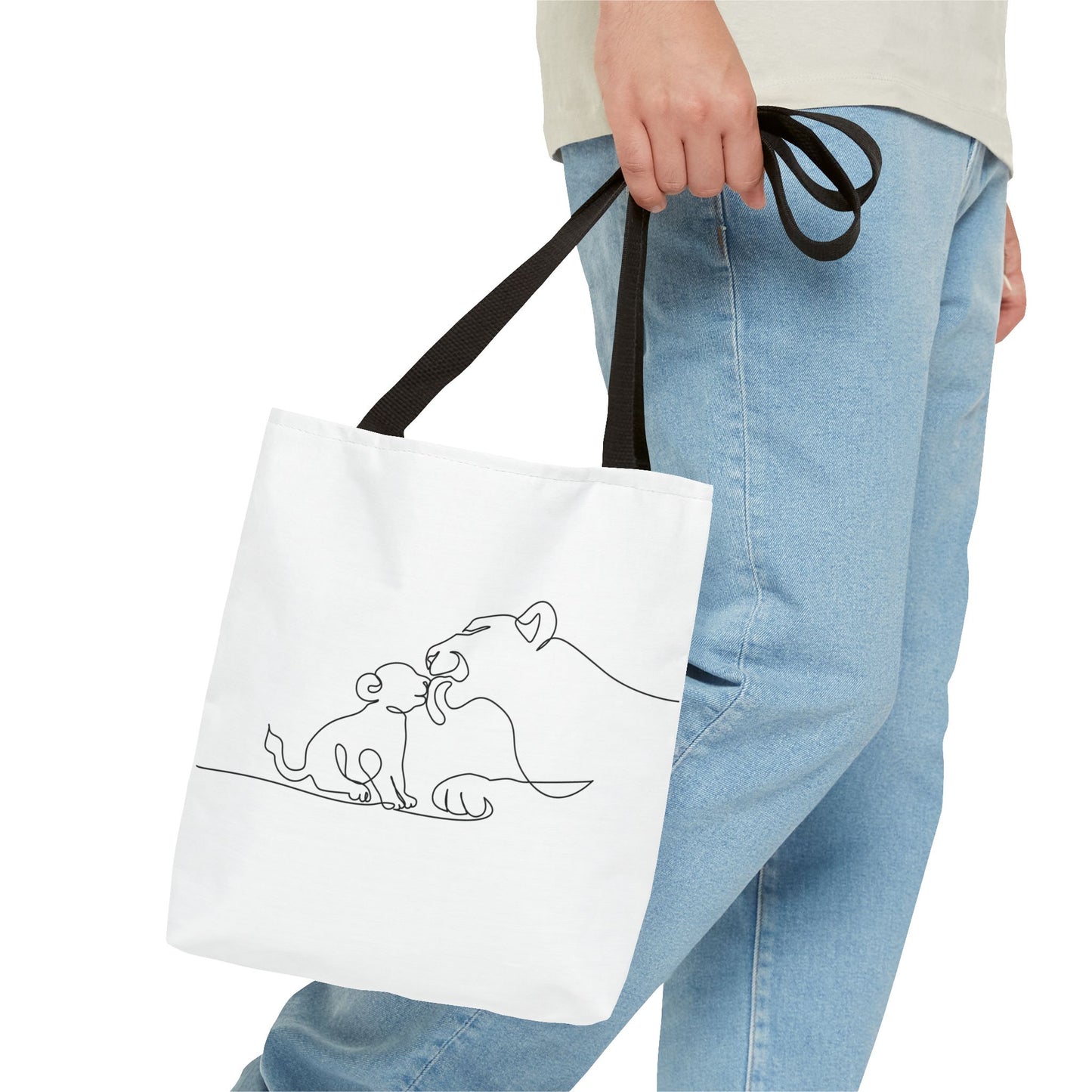 Lioness and Cub Tote Bag