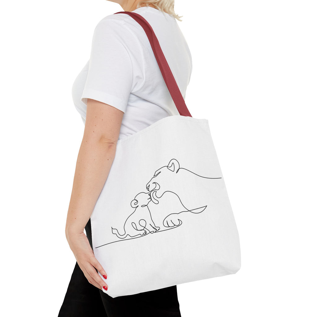 Lioness and Cub Tote Bag