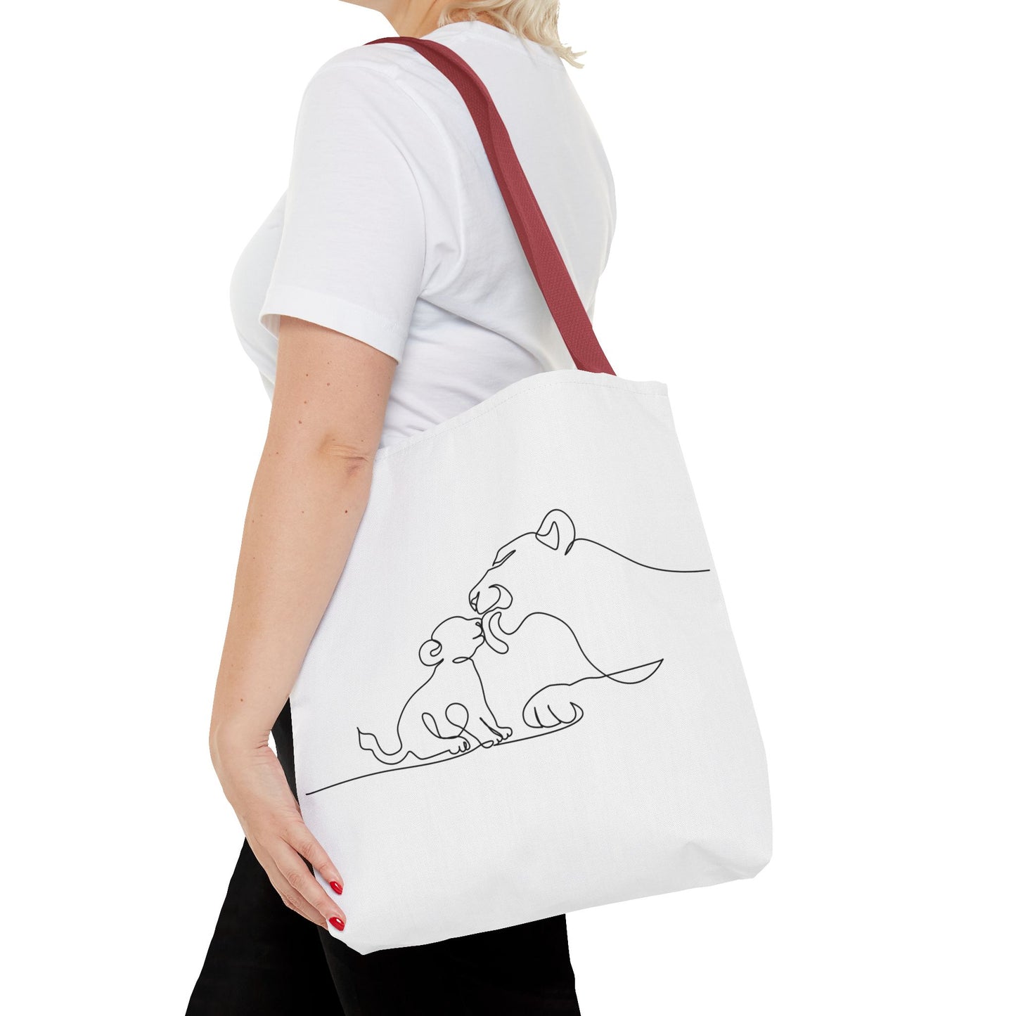 Lioness and Cub Tote Bag