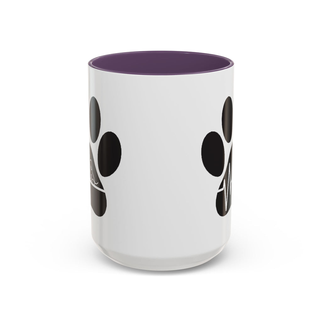 Dog Paw Heartbeat Coffee Mug — Pet Lover Accent Mug (11/15oz)