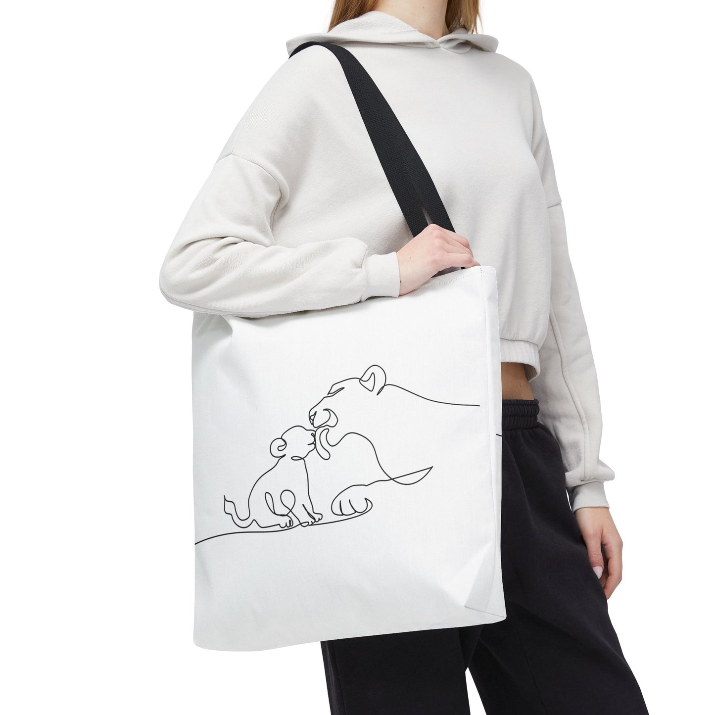 Lioness and Cub Tote Bag